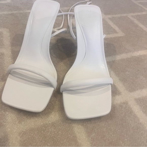 Zara Wrap High Leather Heels - Picture 3 of 5